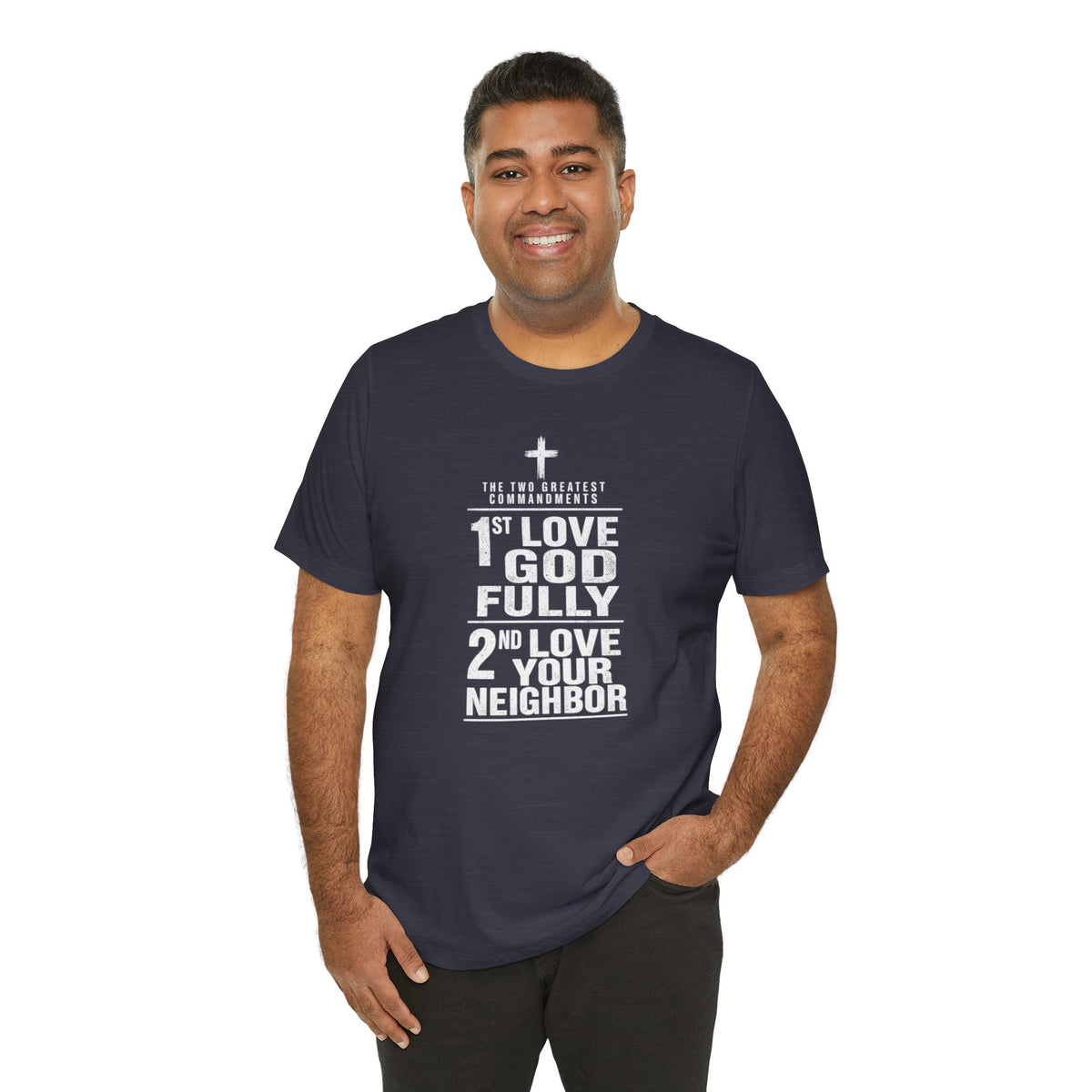 Love God Fully Love Your Neighbor T-Shirt | Christian Faith Scripture Tee