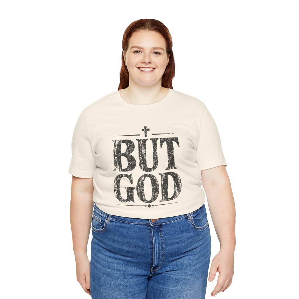 But God distressed vintage text T-Shirt | Christian faith typography