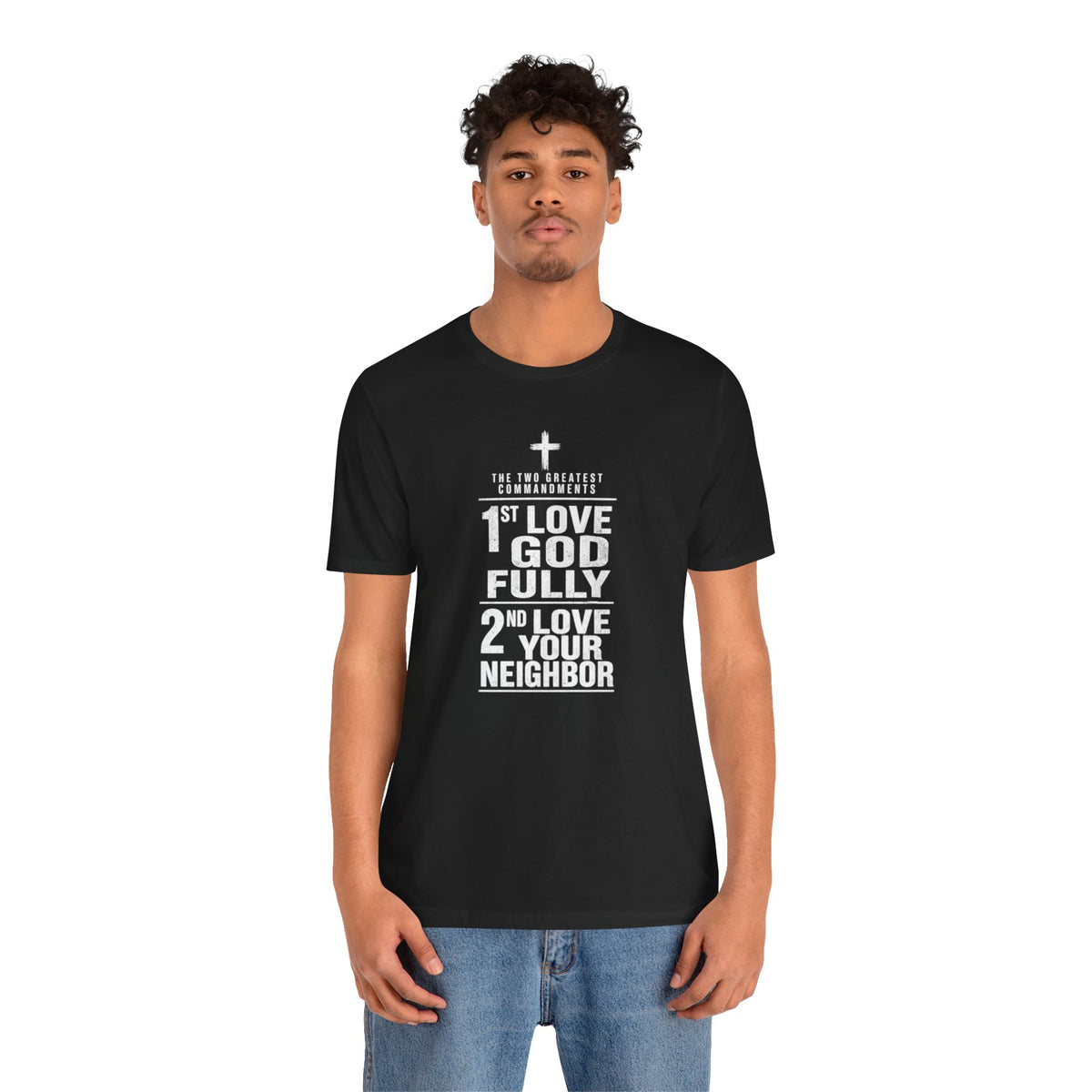 Love God Fully Love Your Neighbor T-Shirt | Christian Faith Scripture Tee
