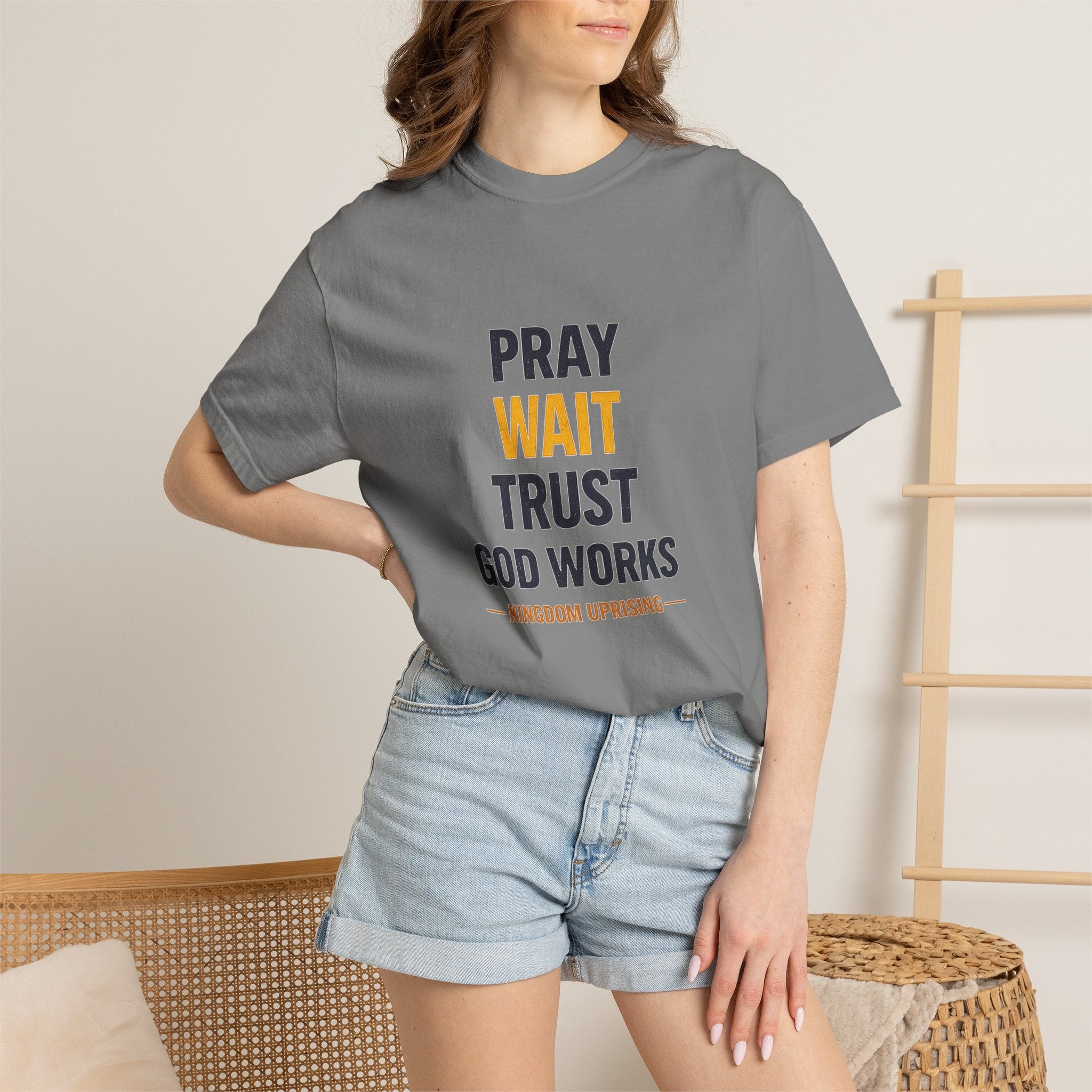 Pray Wait Trust God Works T-Shirt
