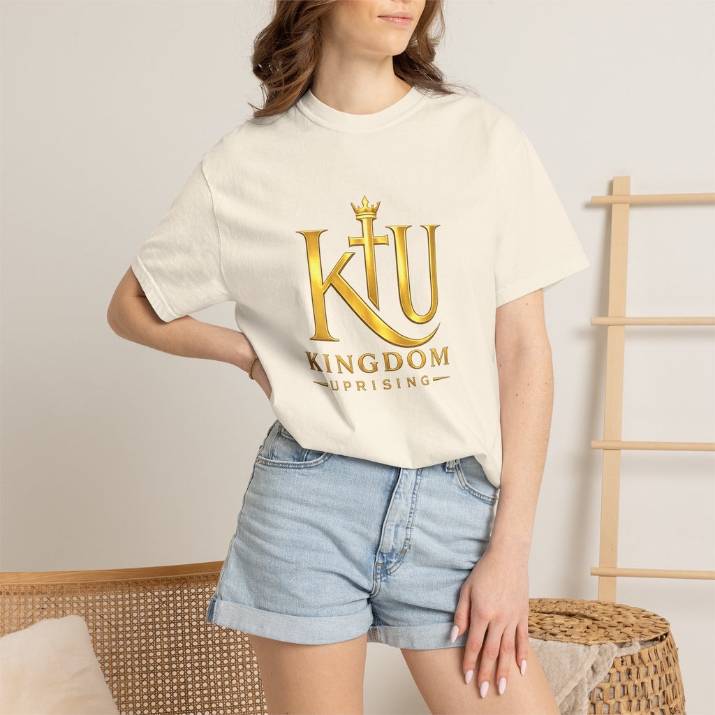 Kingdom Uprising T-Shirt — KU Gold Crest Christian Faith Tee