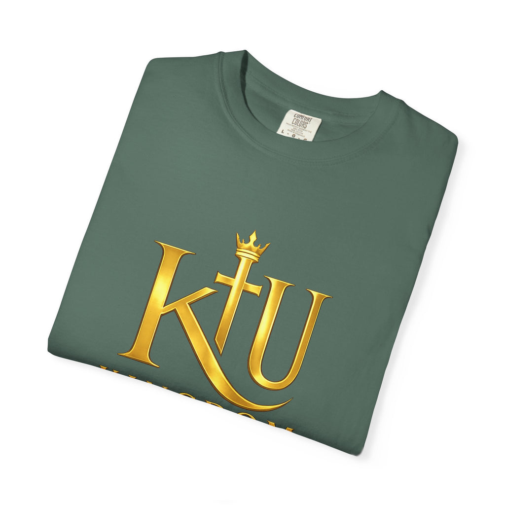 Kingdom Uprising T-Shirt — KU Gold Crest Christian Faith Tee
