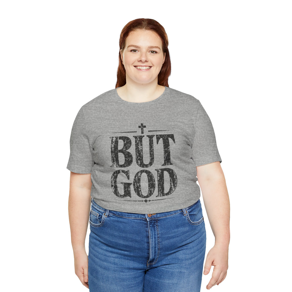 But God distressed vintage text T-Shirt | Christian faith typography
