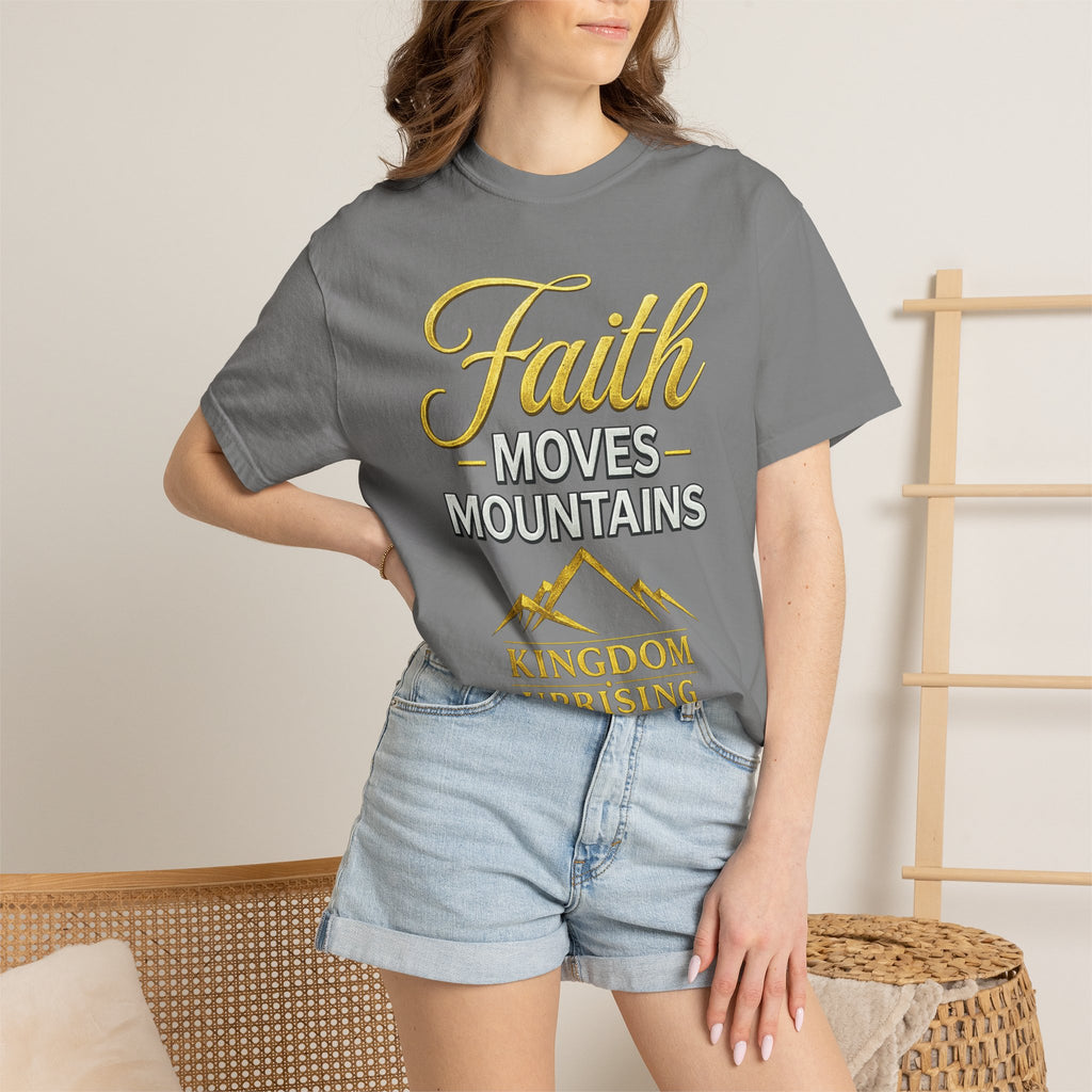 Faith Moves Mountains T-Shirt — Kingdom Uprising Christian Tee