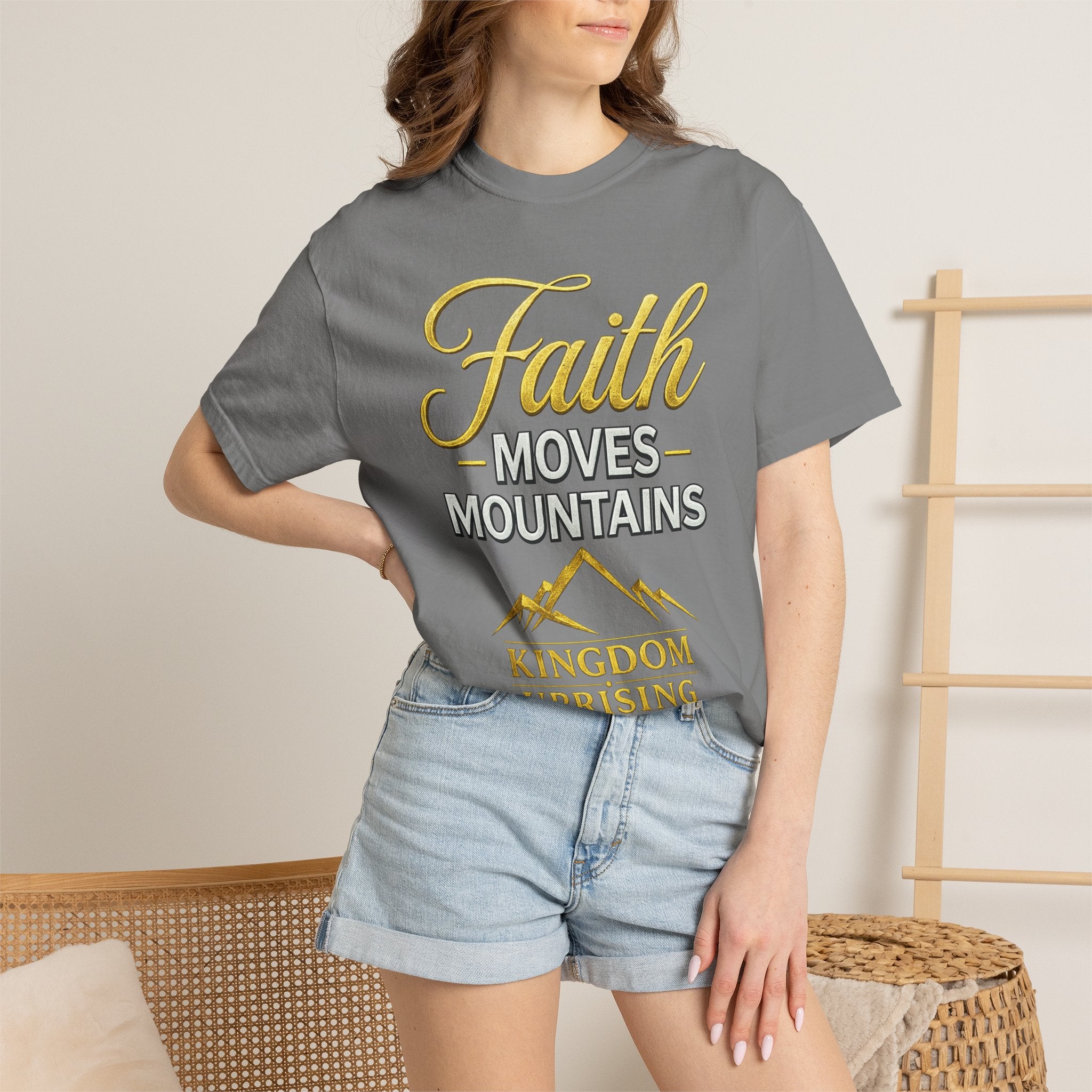 Faith Moves Mountains T-Shirt — Kingdom Uprising Christian Tee