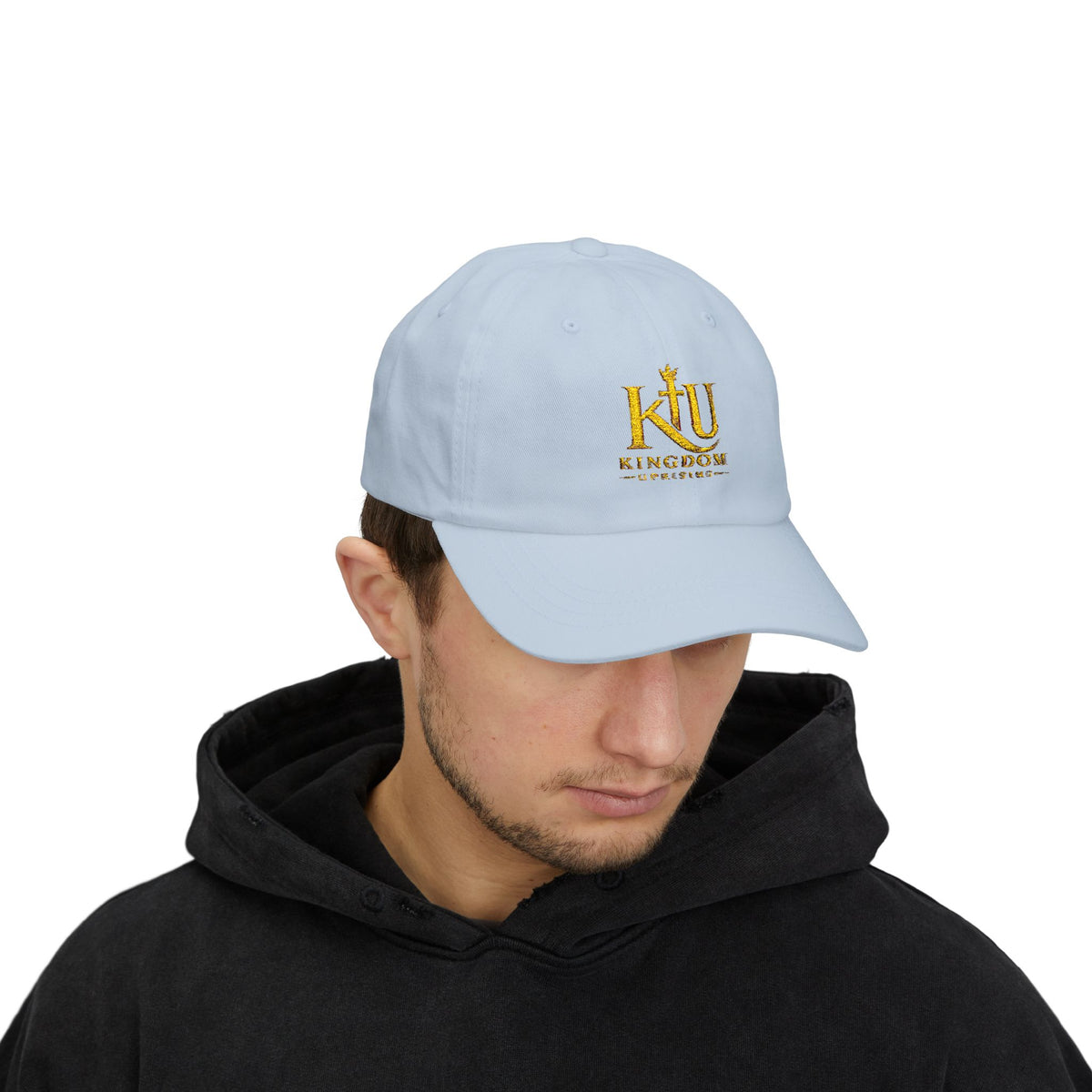 Dad Cap — Gold 'Kingdom' Embroidered Logo