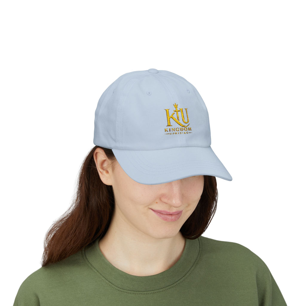 Dad Cap — Gold 'Kingdom' Embroidered Logo