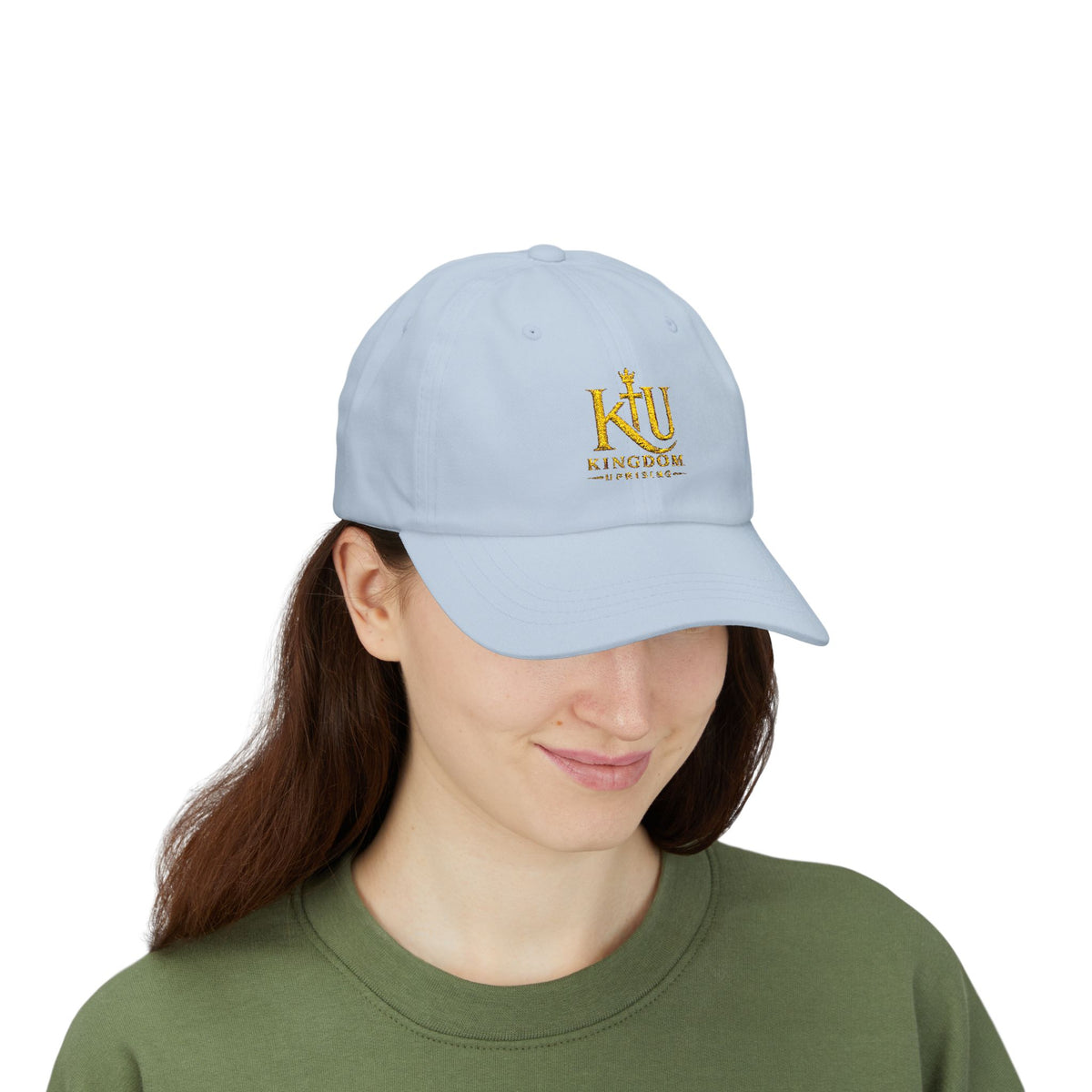Dad Cap — Gold 'Kingdom' Embroidered Logo