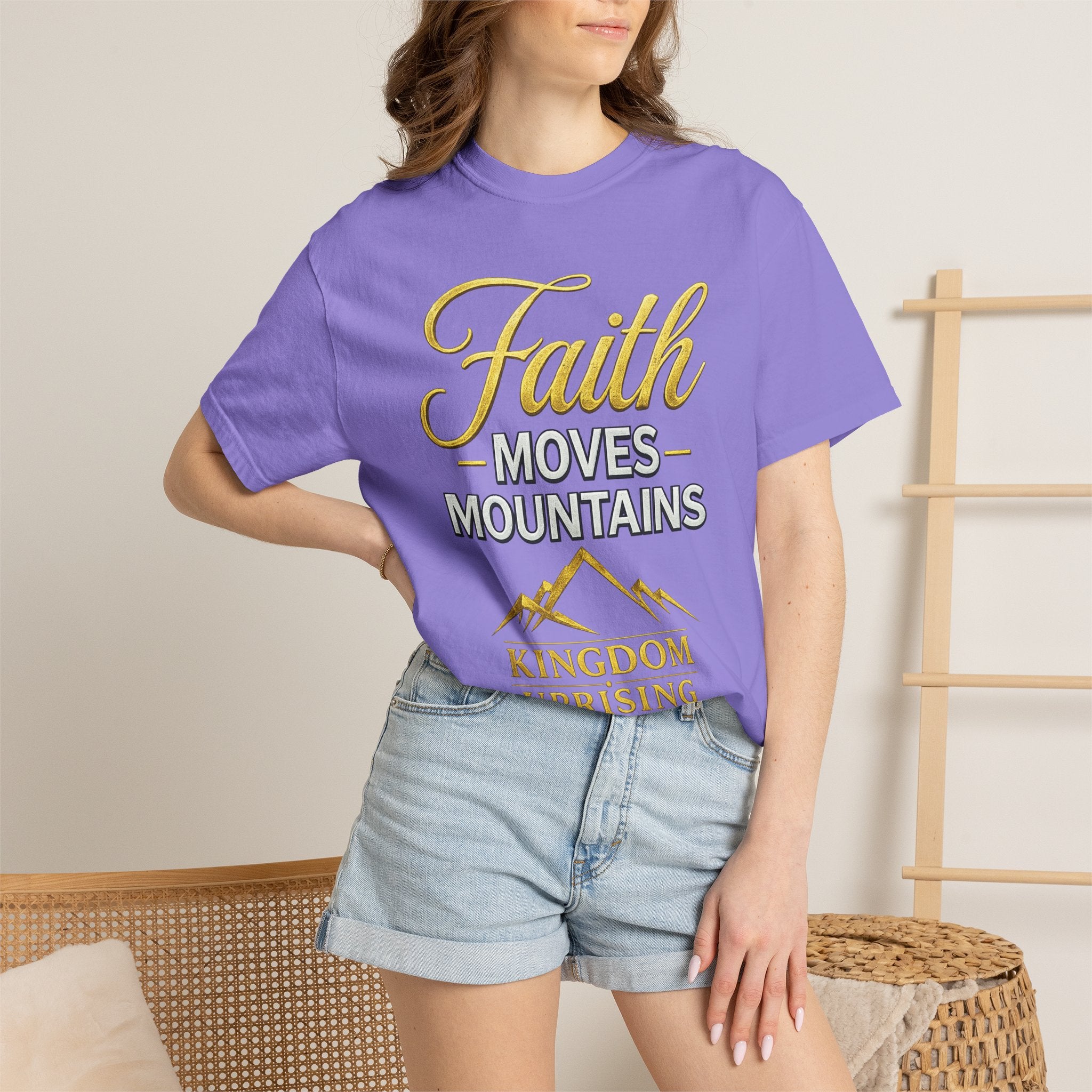 Faith Moves Mountains T-Shirt — Kingdom Uprising Christian Tee