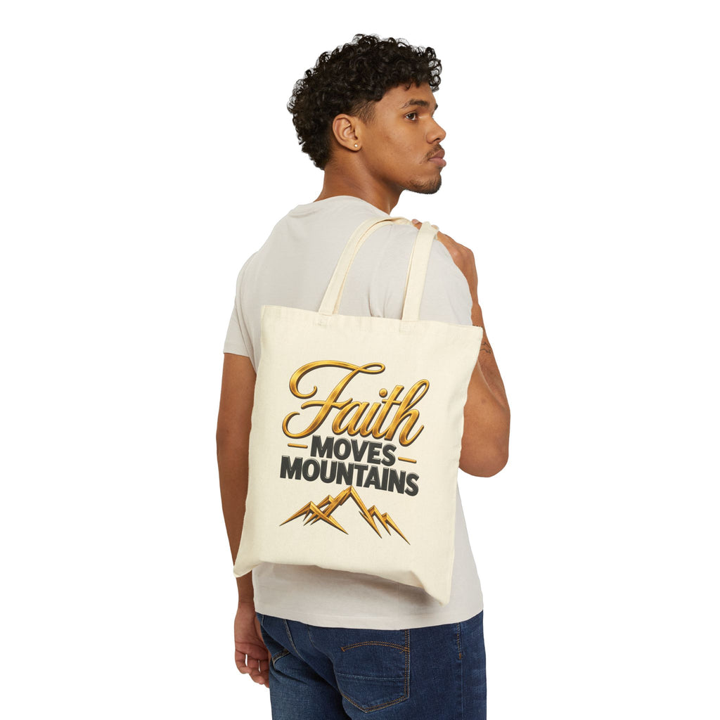 Faith Moves Mountains Tote Bag | Kingdom Uprising Christian Scripture