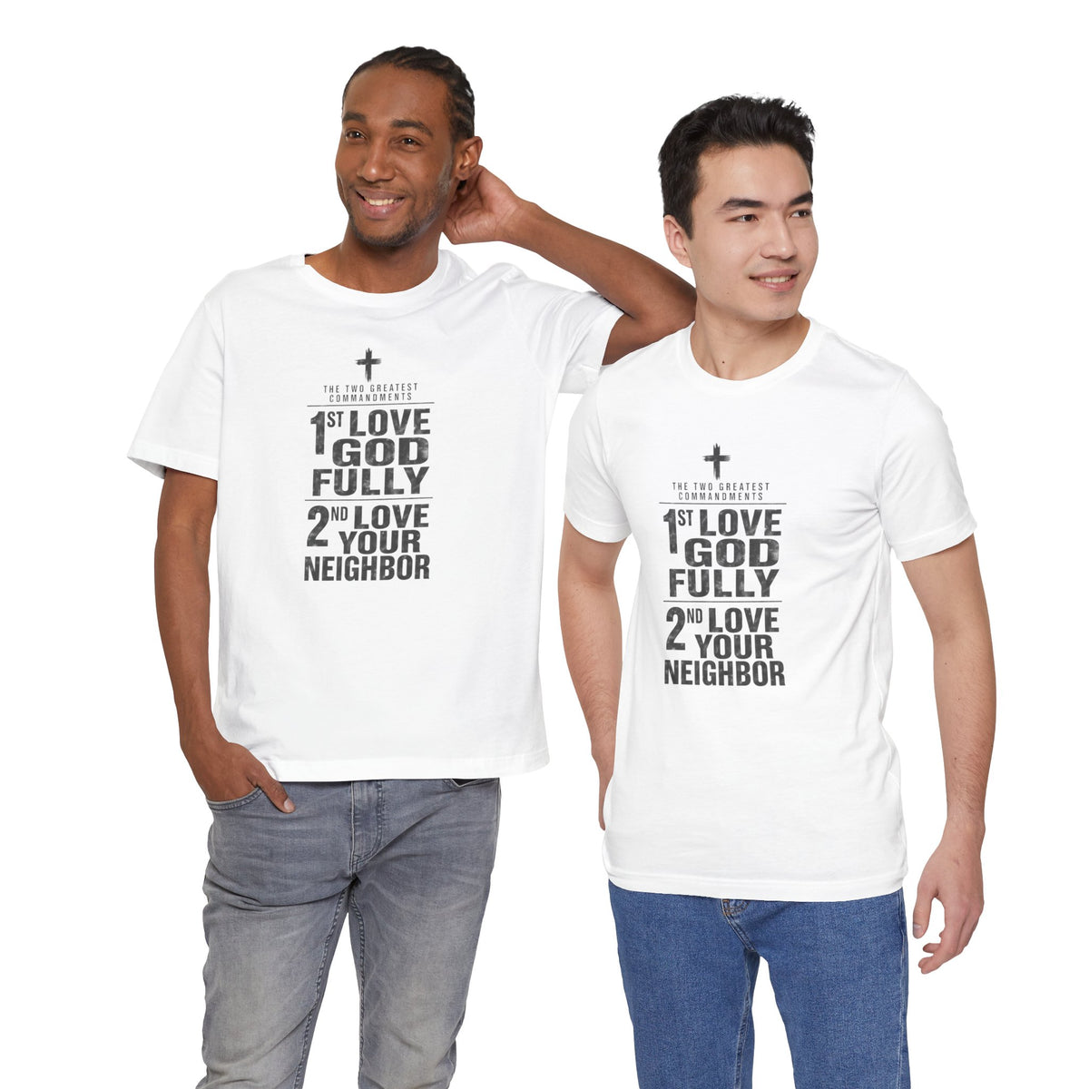 Love God Fully Love Your Neighbor T-Shirt | Christian Faith Scripture Tee