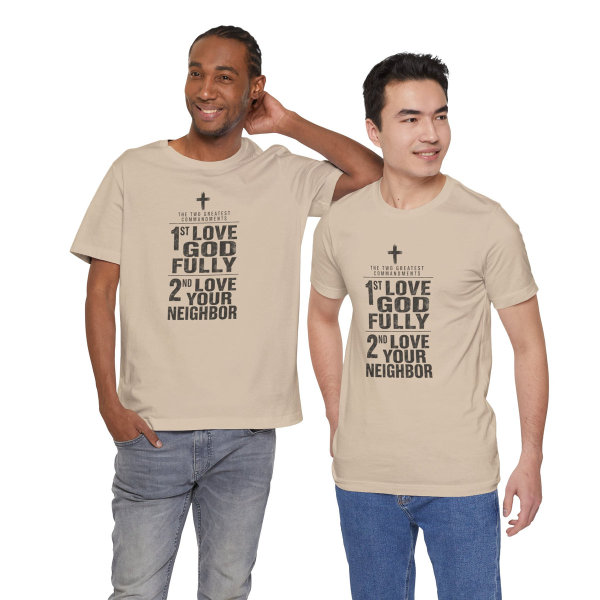 Love God Fully Love Your Neighbor T-Shirt | Christian Faith Scripture Tee