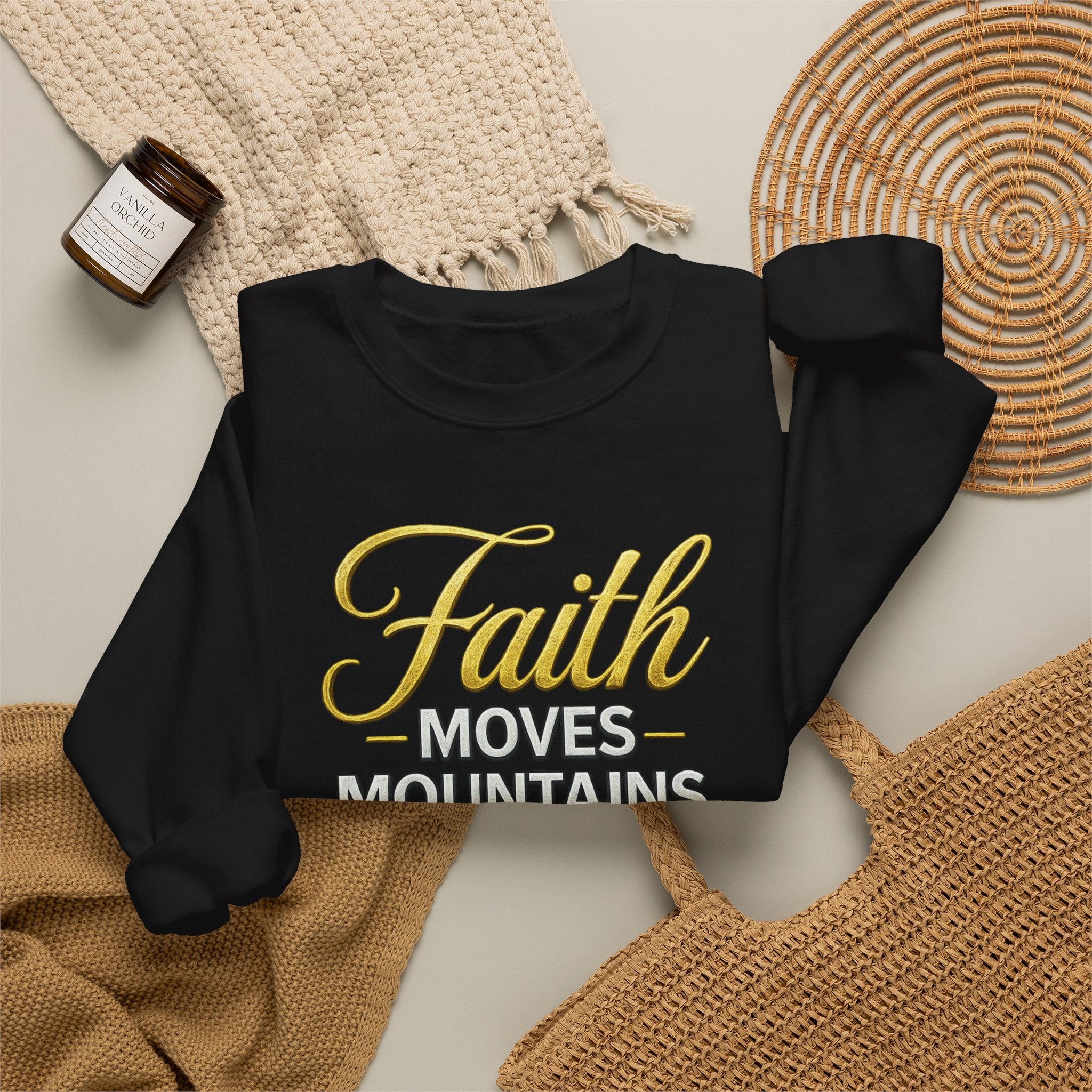Faith Moves Mountains Sweatshirt — Kingdom Uprising Christian Crewneck
