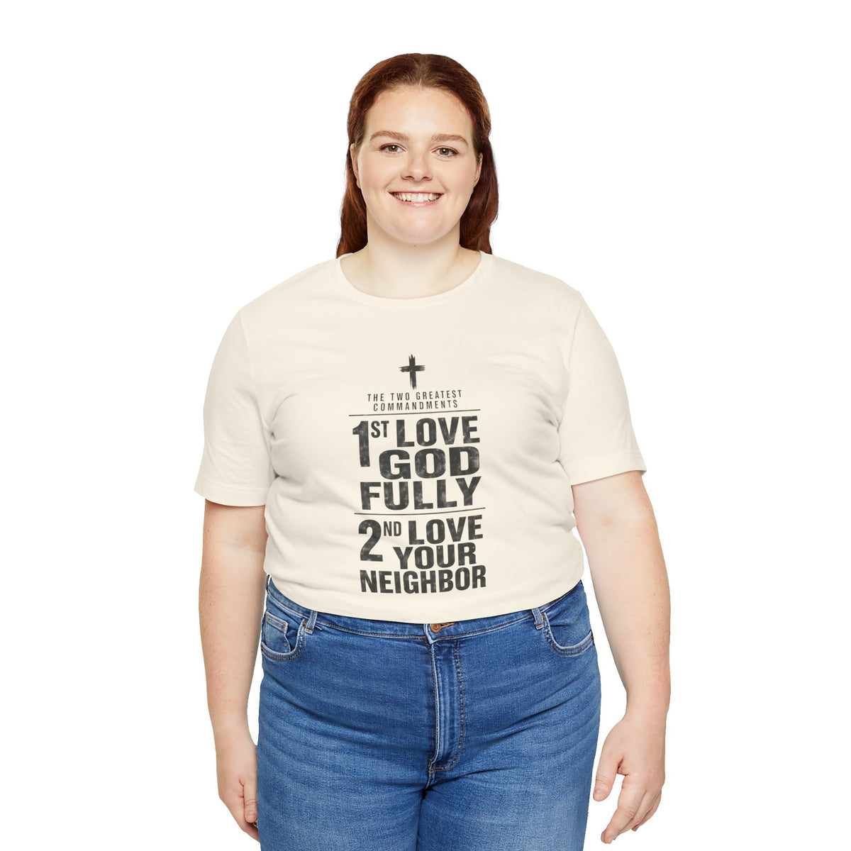 Love God Fully Love Your Neighbor T-Shirt | Christian Faith Scripture Tee