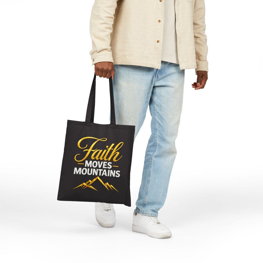 Faith Moves Mountains Tote Bag | Kingdom Uprising Christian Scripture