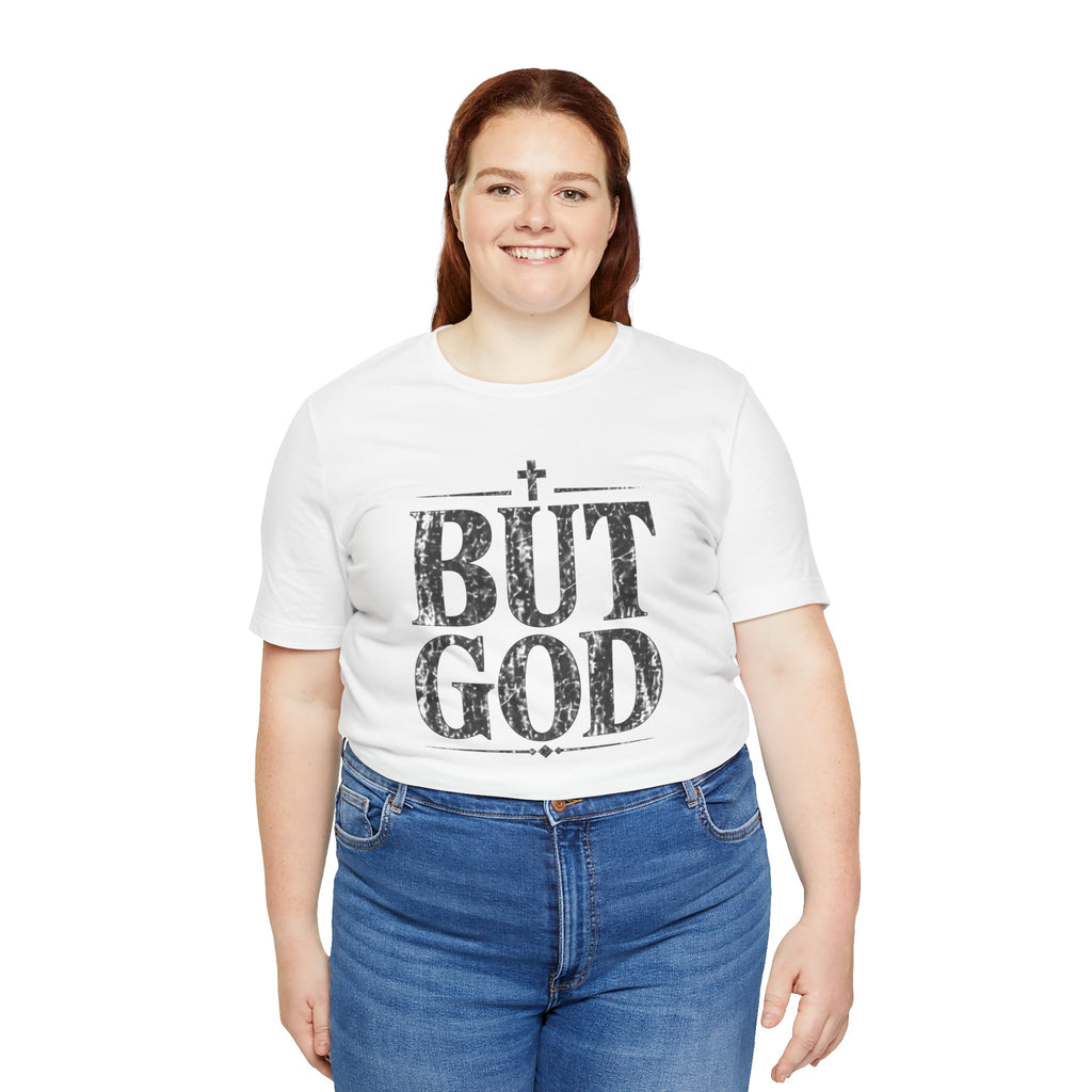 But God distressed vintage text T-Shirt | Christian faith typography