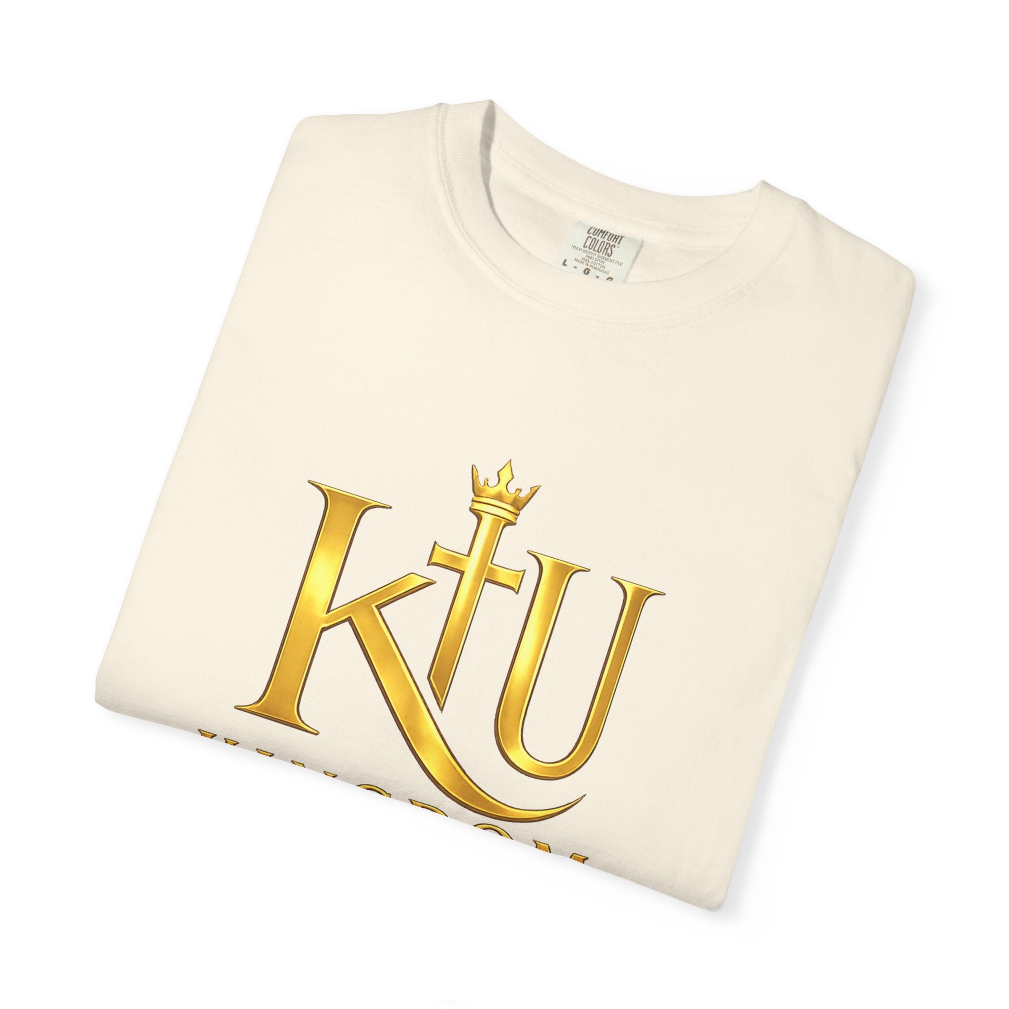 Kingdom Uprising T-Shirt — KU Gold Crest Christian Faith Tee
