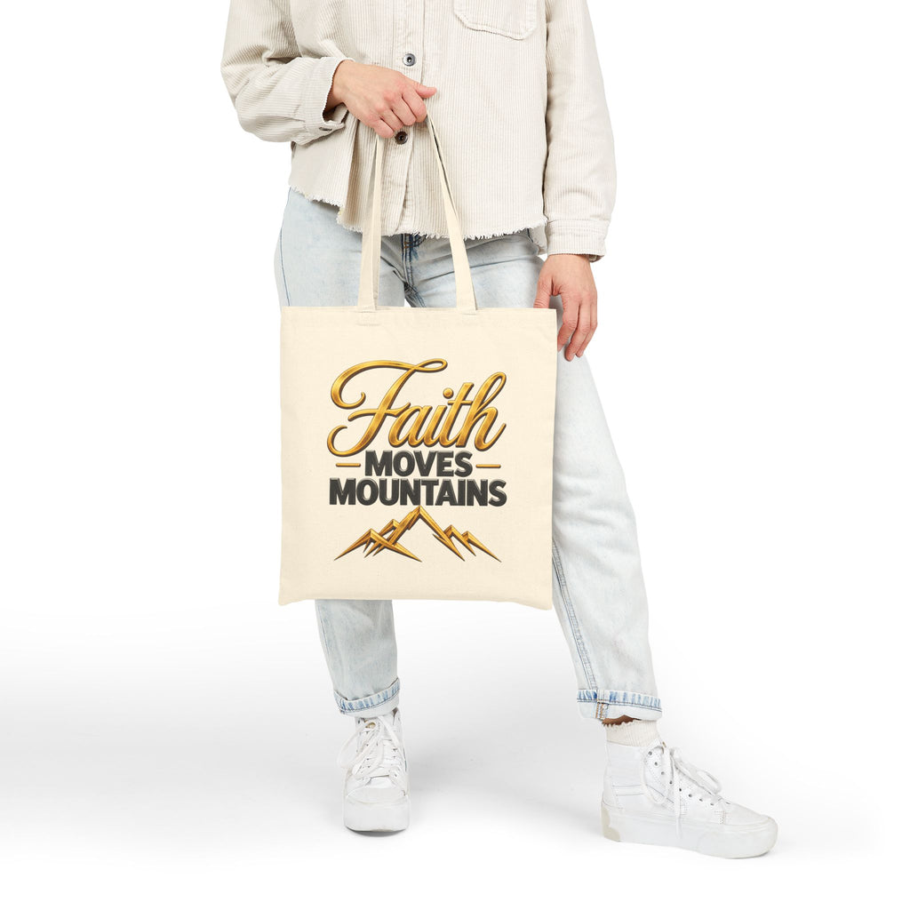 Faith Moves Mountains Tote Bag | Kingdom Uprising Christian Scripture