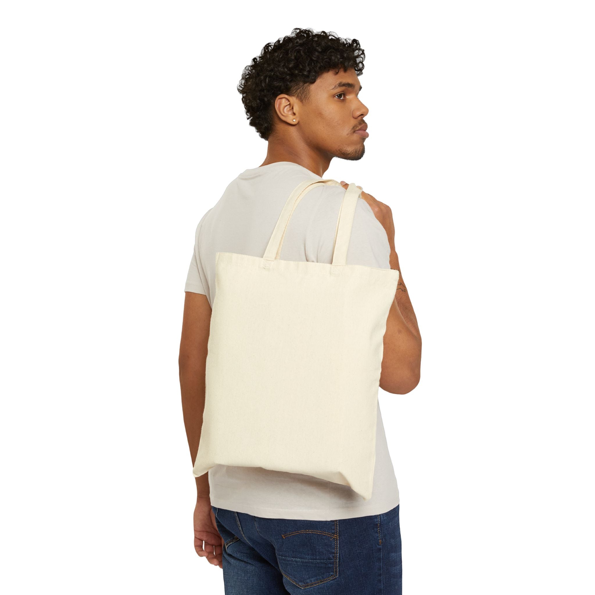 Pray Wait Trust Cotton Tote Bag — Inspirational Christian Canvas Shopper