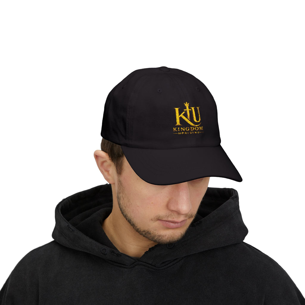 Dad Cap — Gold 'Kingdom' Embroidered Logo