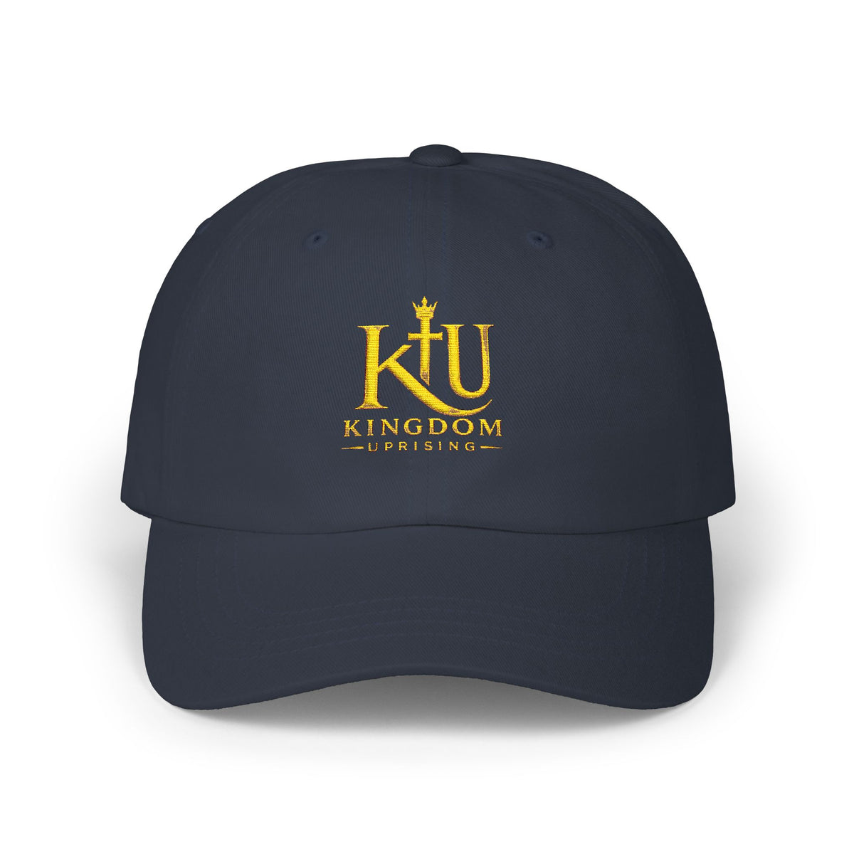 Dad Cap — Gold 'Kingdom' Embroidered Logo
