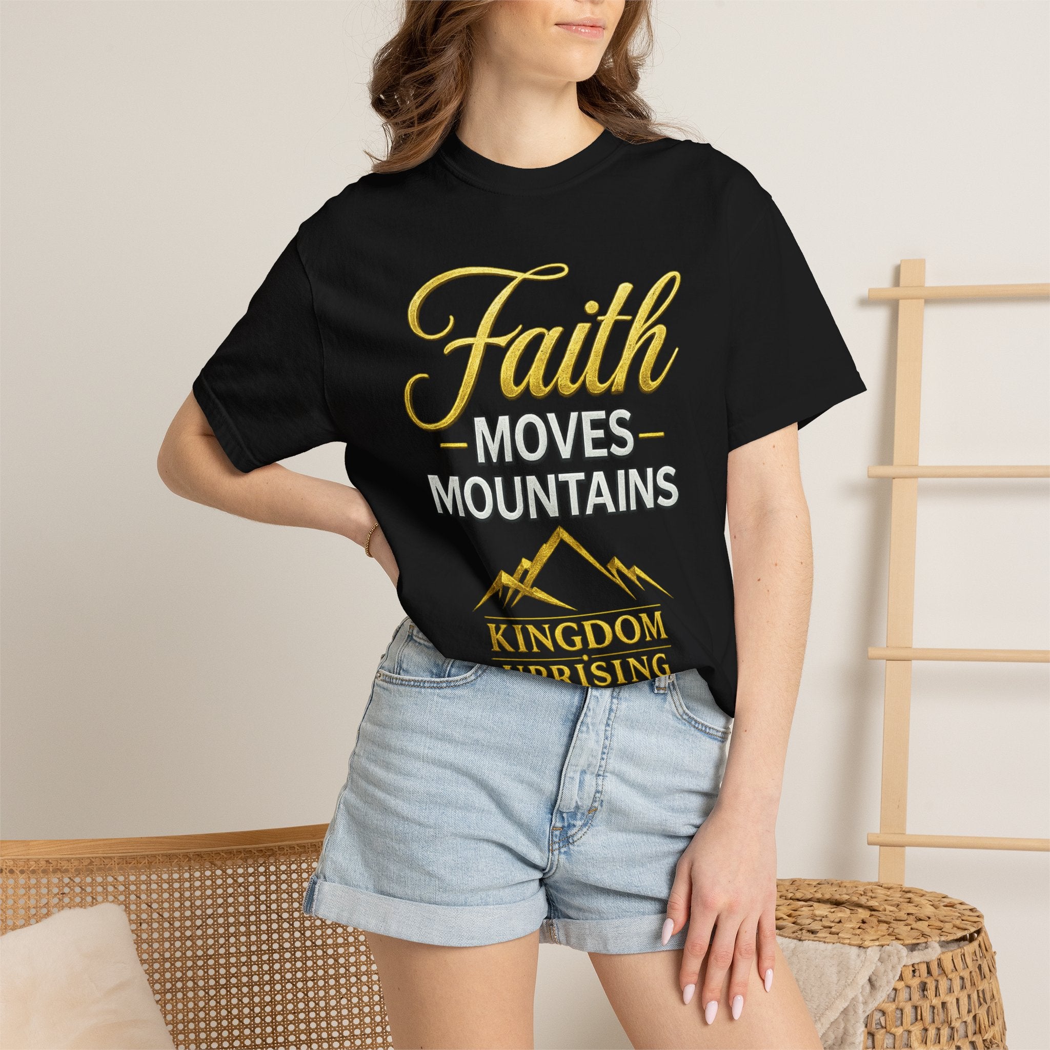 Faith Moves Mountains T-Shirt — Kingdom Uprising Christian Tee