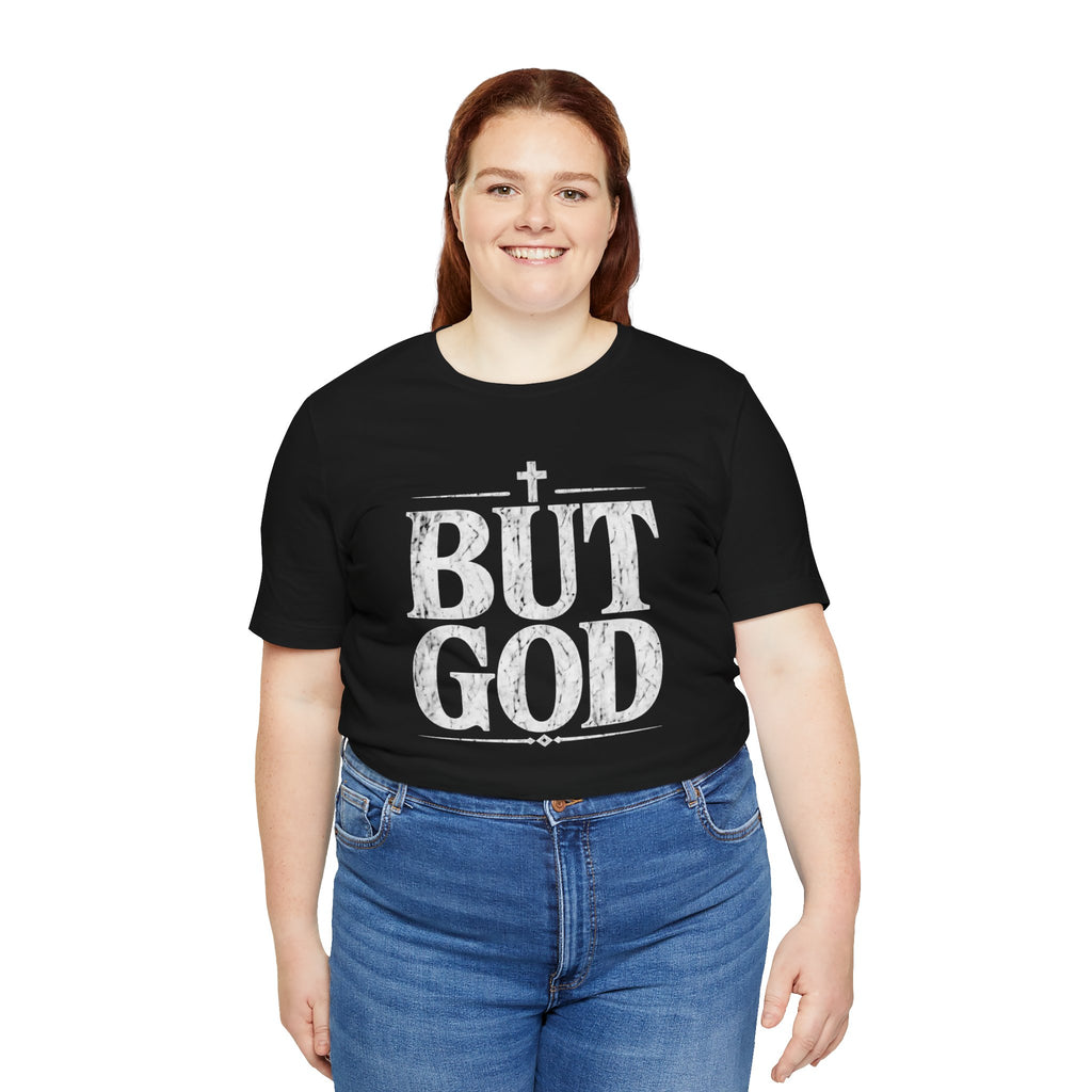 But God distressed vintage text T-Shirt | Christian faith typography