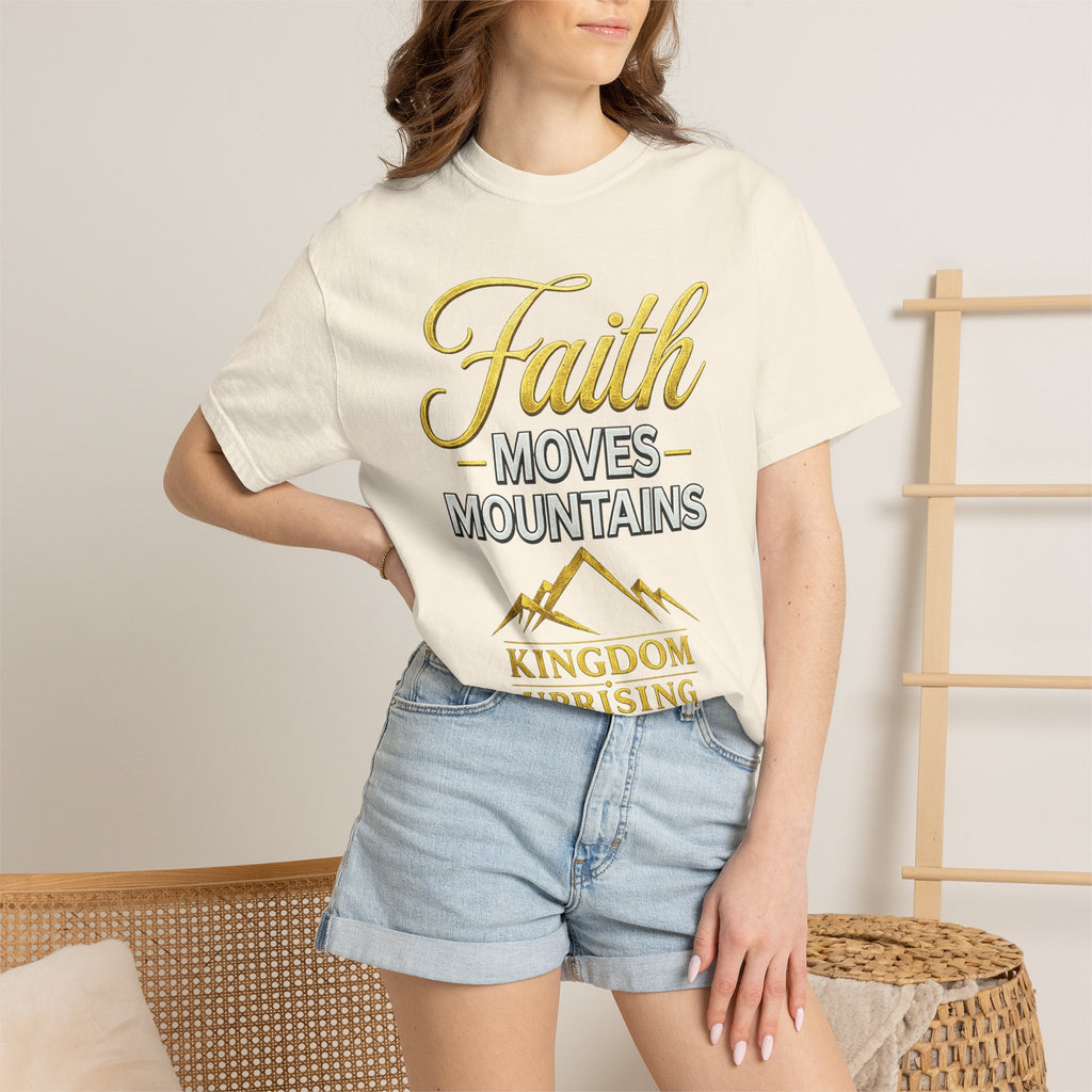 Faith Moves Mountains T-Shirt — Kingdom Uprising Christian Tee