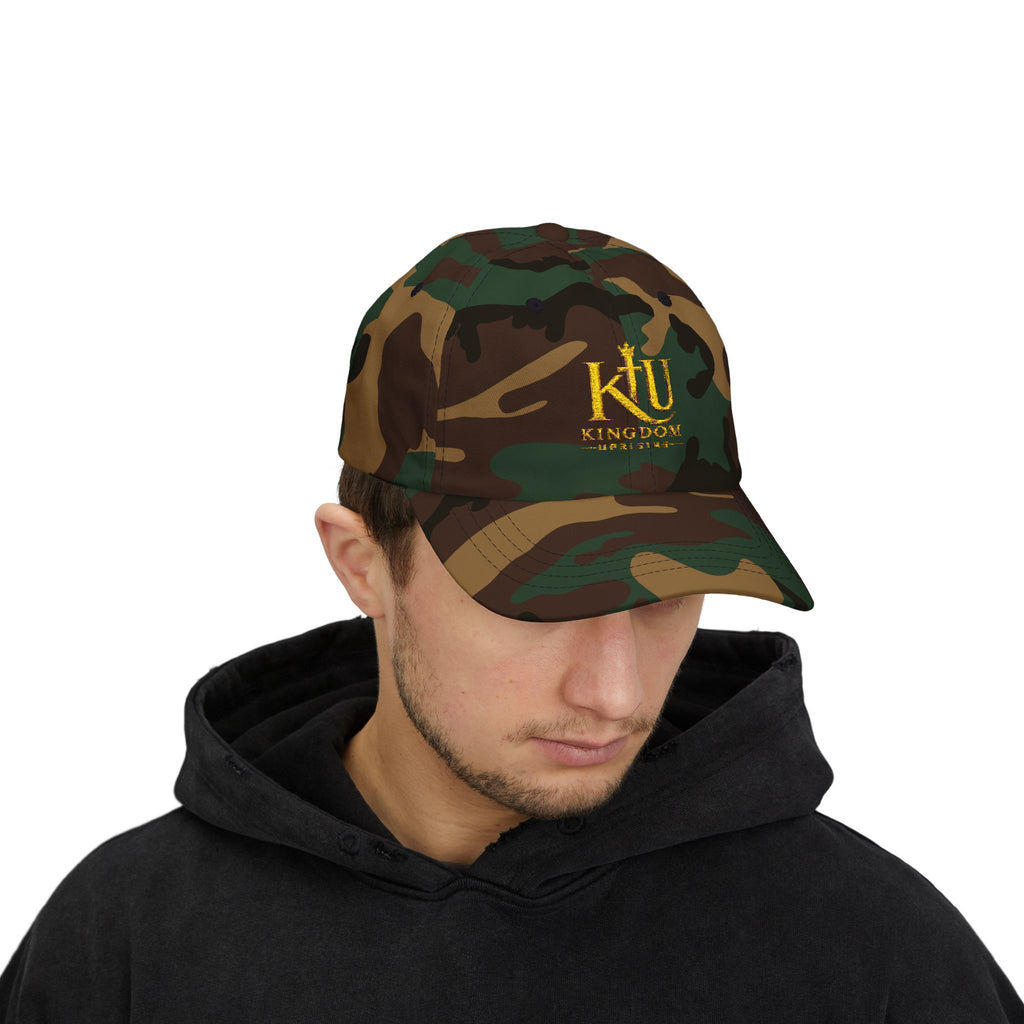 Dad Cap — Gold 'Kingdom' Embroidered Logo