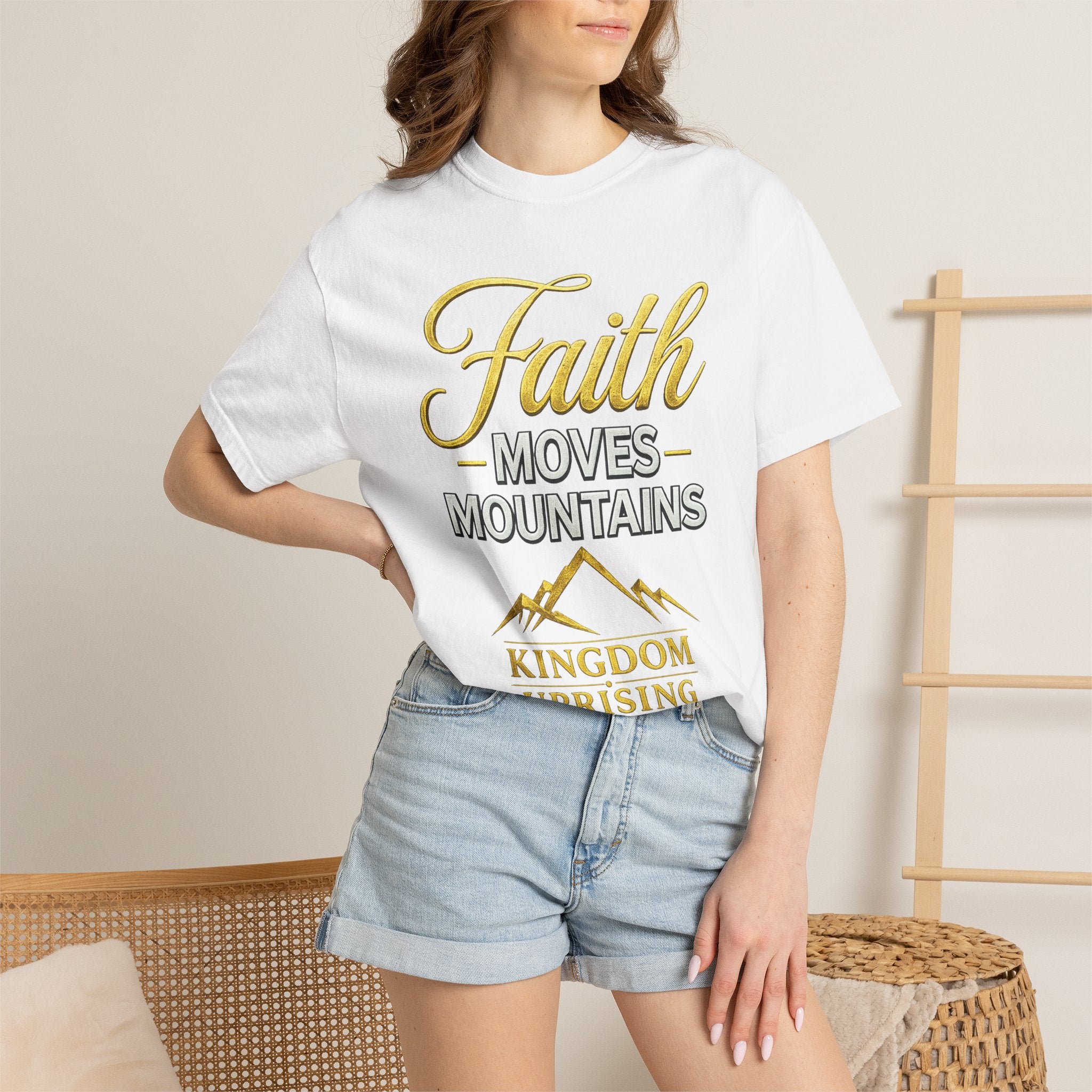 Faith Moves Mountains T-Shirt — Kingdom Uprising Christian Tee