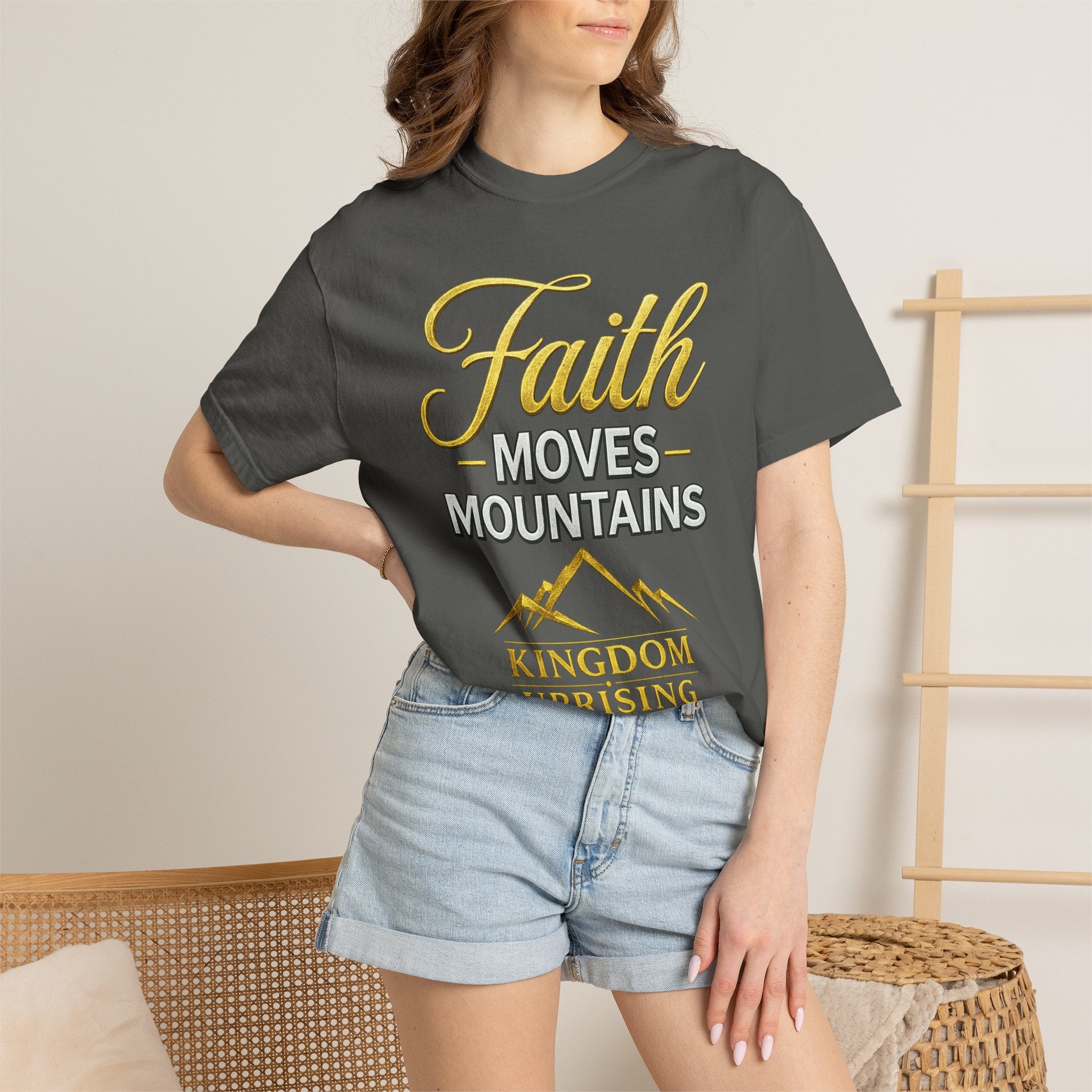 Faith Moves Mountains T-Shirt — Kingdom Uprising Christian Tee