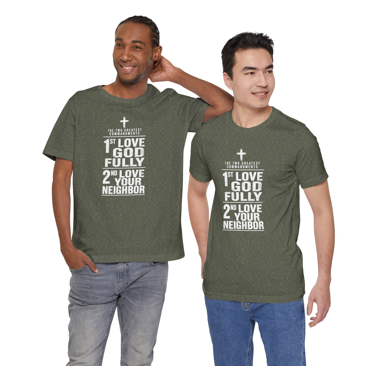 Love God Fully Love Your Neighbor T-Shirt | Christian Faith Scripture Tee
