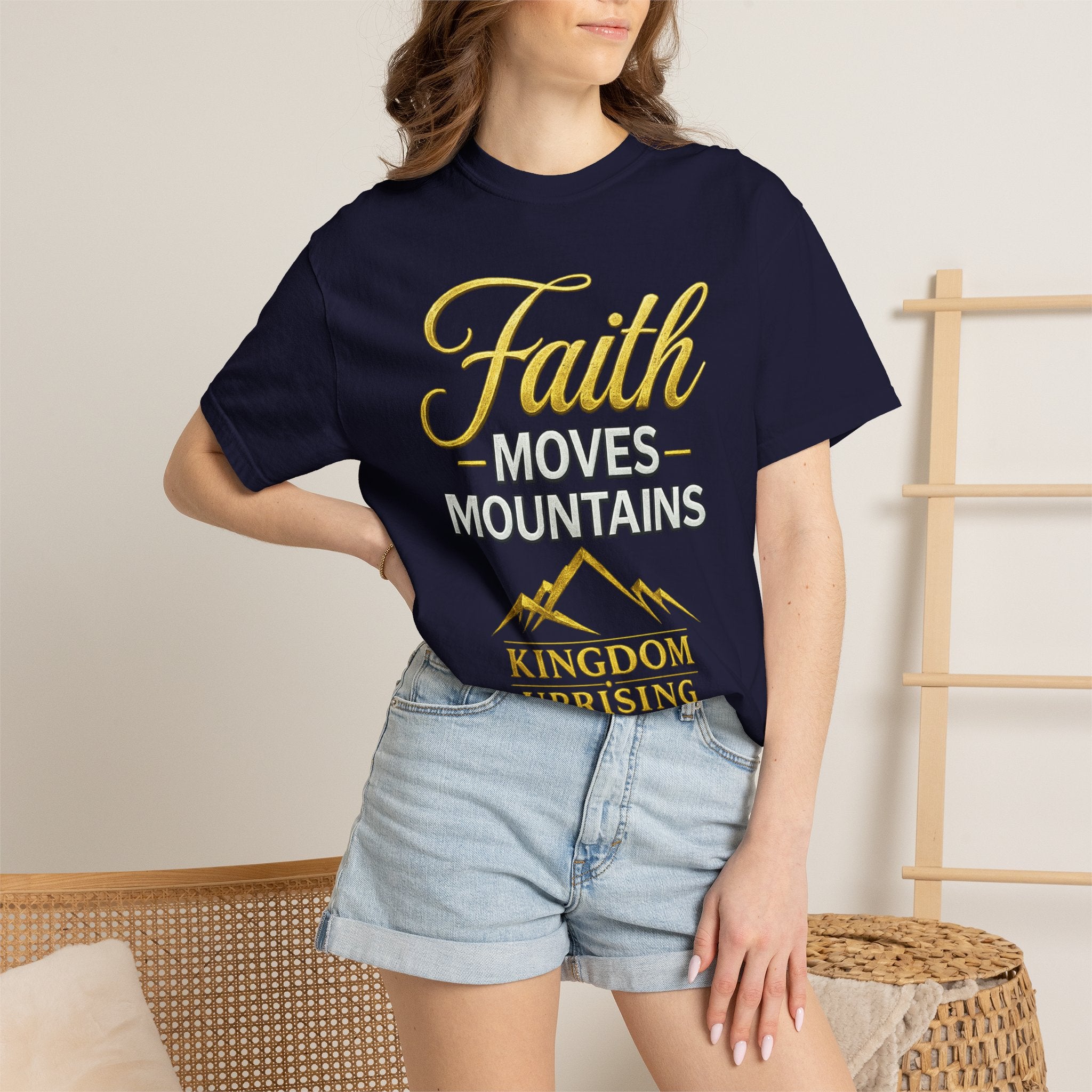 Faith Moves Mountains T-Shirt — Kingdom Uprising Christian Tee