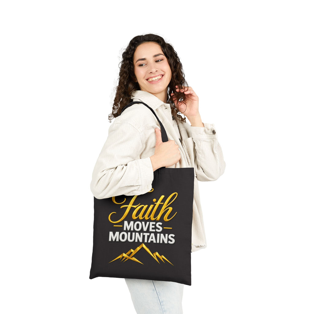 Faith Moves Mountains Tote Bag | Kingdom Uprising Christian Scripture