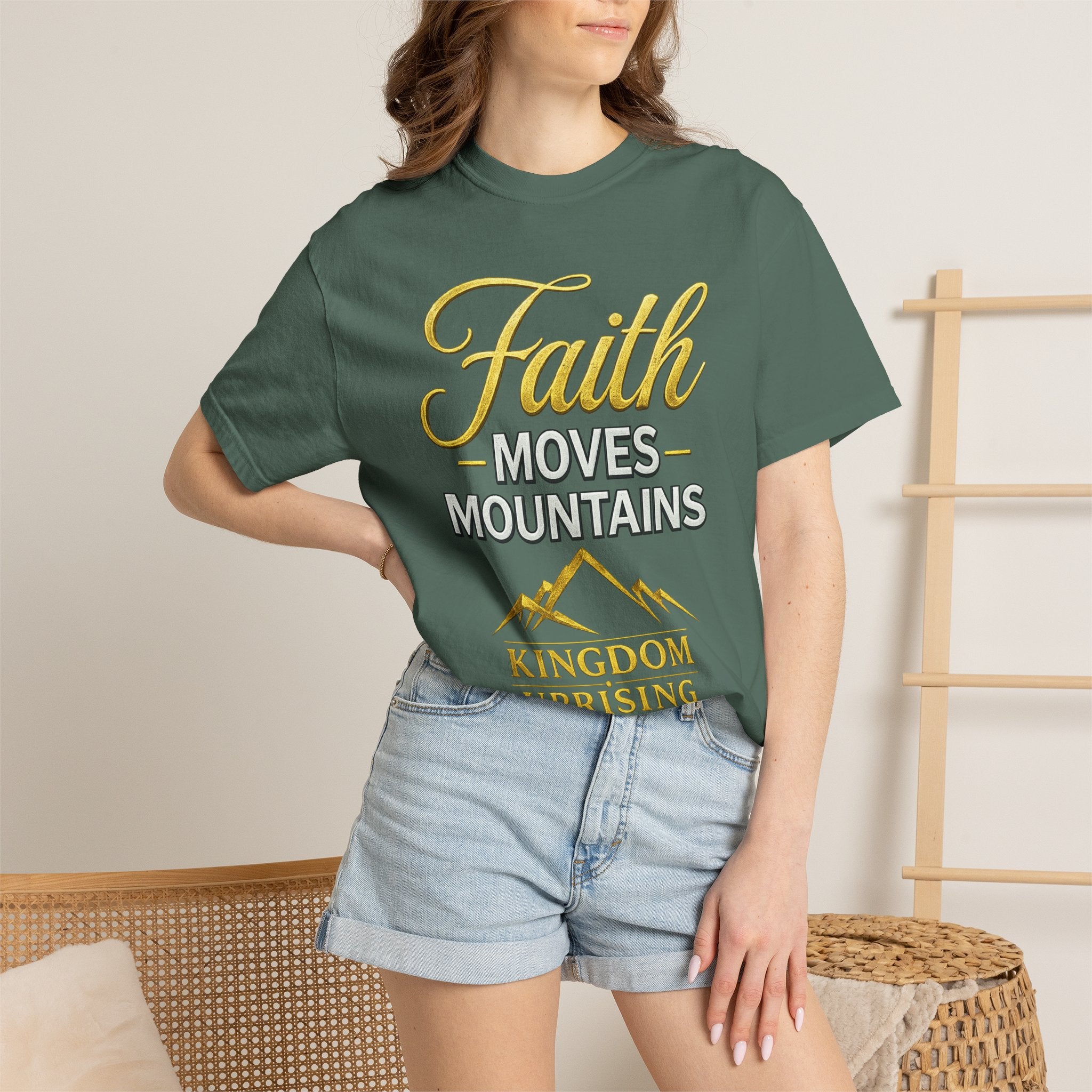 Faith Moves Mountains T-Shirt — Kingdom Uprising Christian Tee