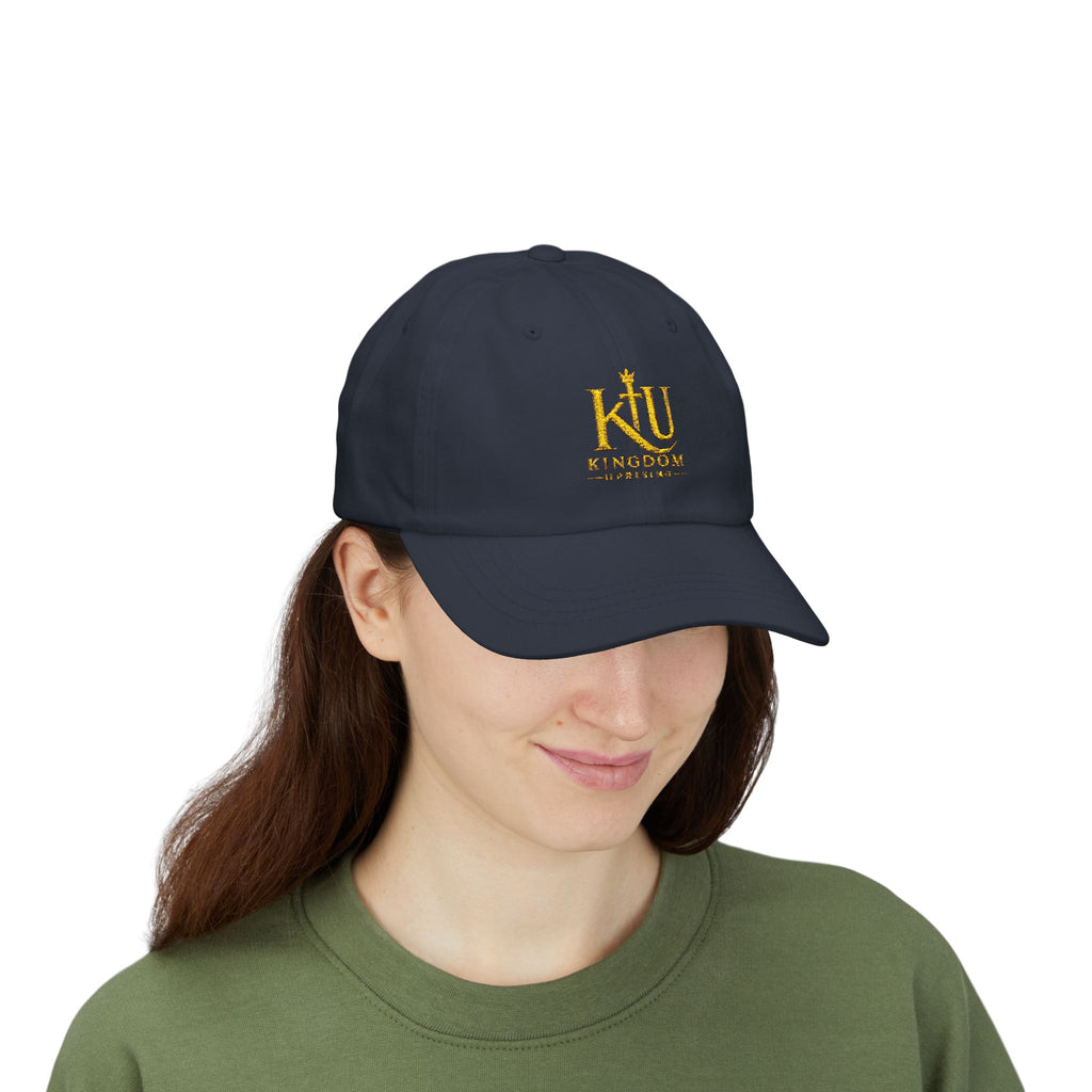Dad Cap — Gold 'Kingdom' Embroidered Logo