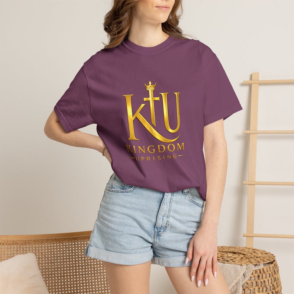 Kingdom Uprising T-Shirt — KU Gold Crest Christian Faith Tee