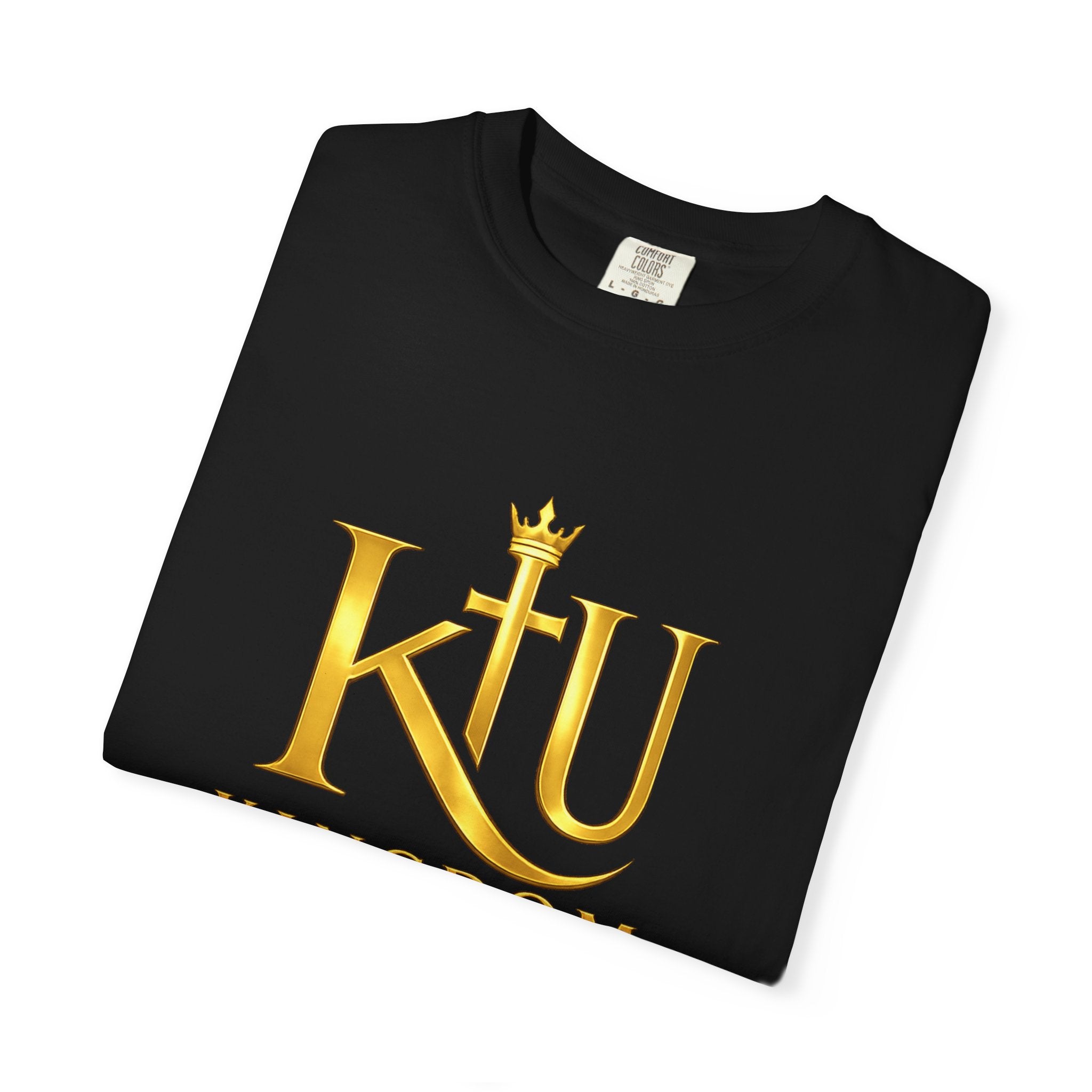 Kingdom Uprising T-Shirt — KU Gold Crest Christian Faith Tee