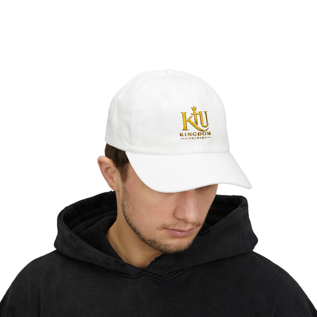 Dad Cap — Gold 'Kingdom' Embroidered Logo