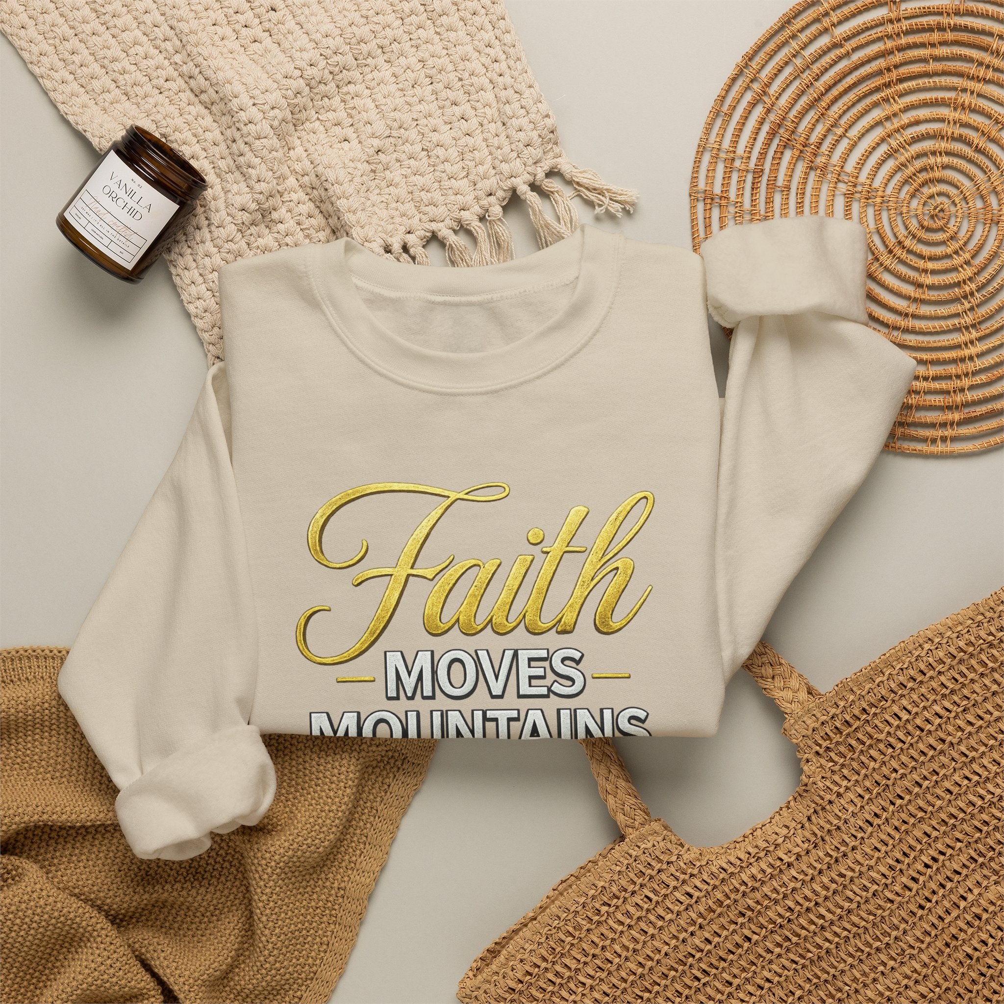 Faith Moves Mountains Sweatshirt — Kingdom Uprising Christian Crewneck