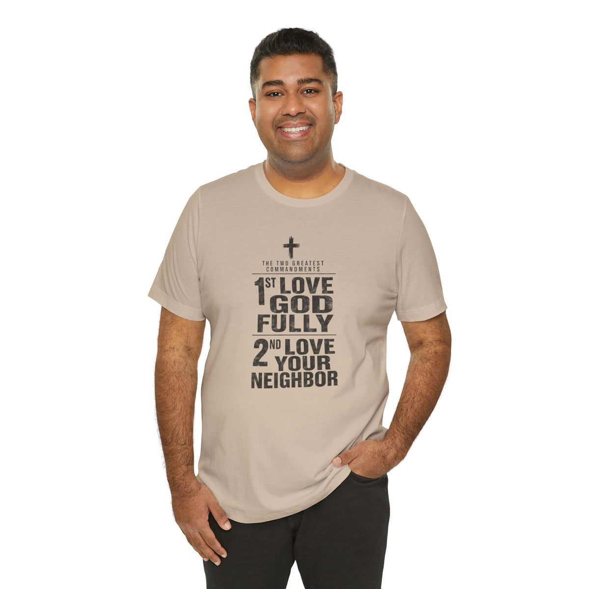 Love God Fully Love Your Neighbor T-Shirt | Christian Faith Scripture Tee