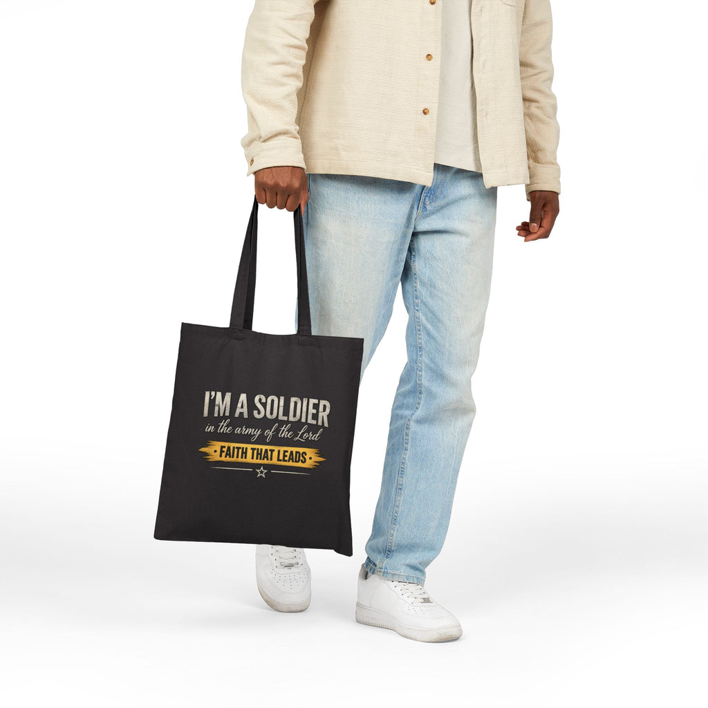 I'm a Soldier on the Army of the Lord Tote Bag | Kingdom Uprising Canvas Tote